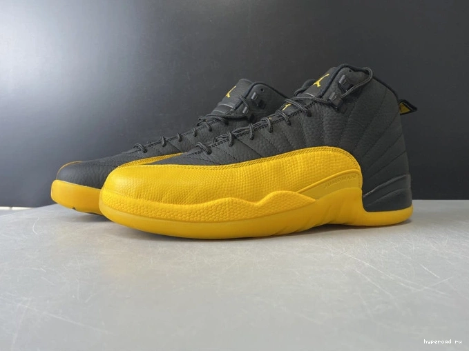 130690-070 University Black Gold Jordan Air 12 Retro 0306